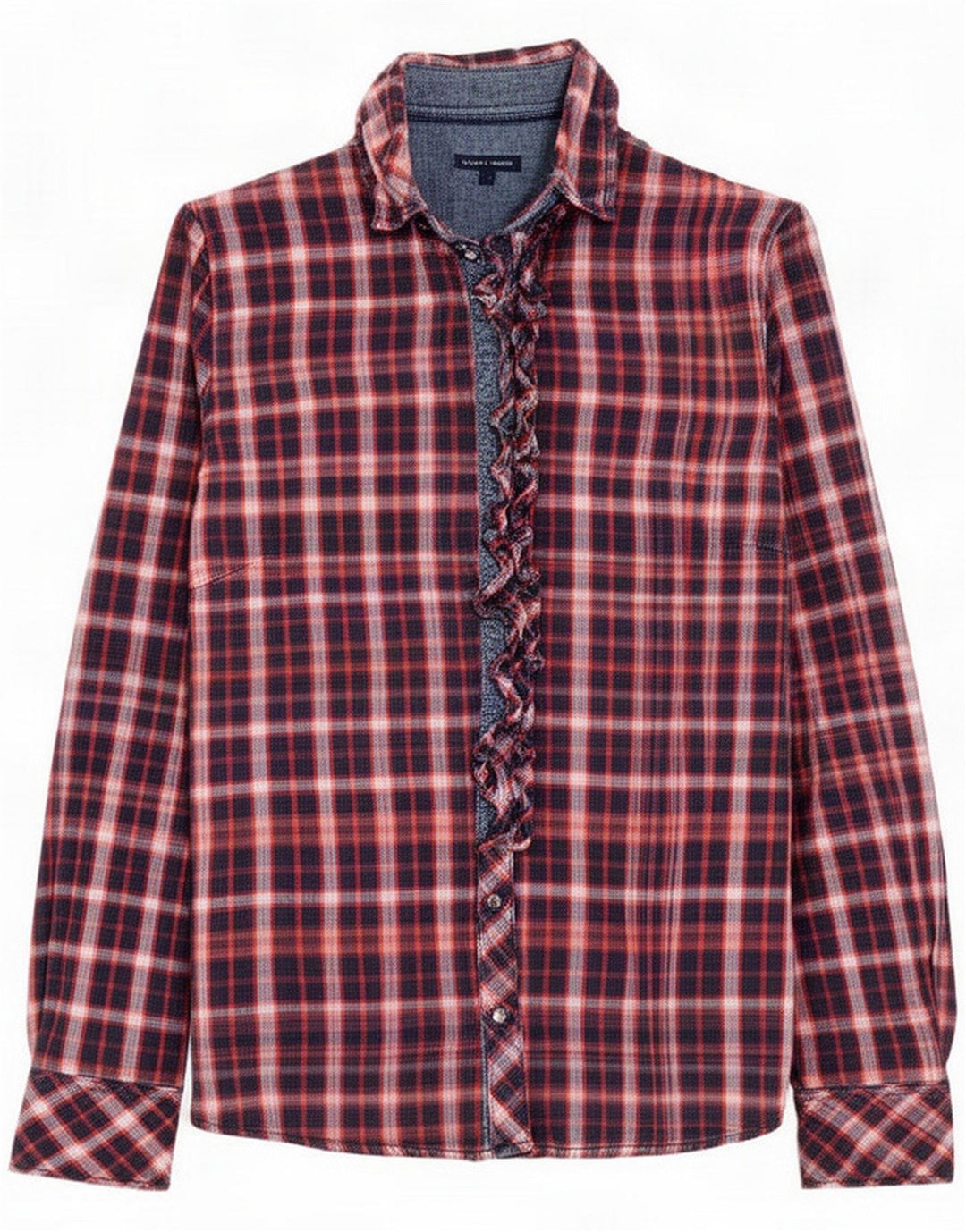 Koszula damska Tommy Hilfiger US 10, duża, wielobarwna krata, bawełniana