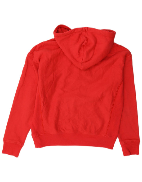 Damska bluza z kapturem Champion Reverse Weave Graphic UK 10 Small Red Cotton