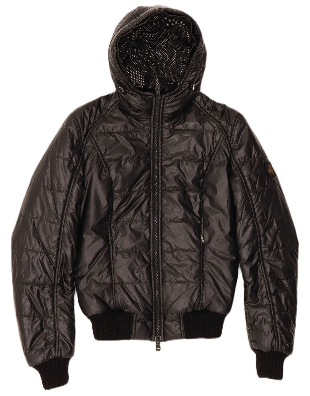 REFRIGIWEAR Damska ocieplana kurtka z kapturem IT 42 Średni czarny poliamid