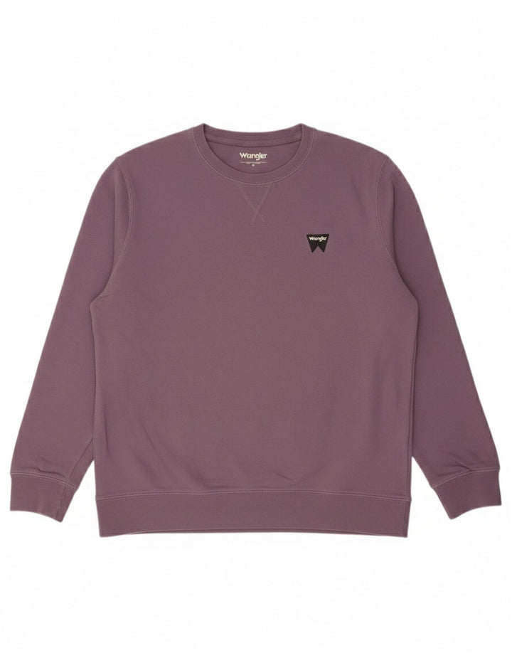 Męski sweter Wrangler, średniofioletowy, bawełniany
