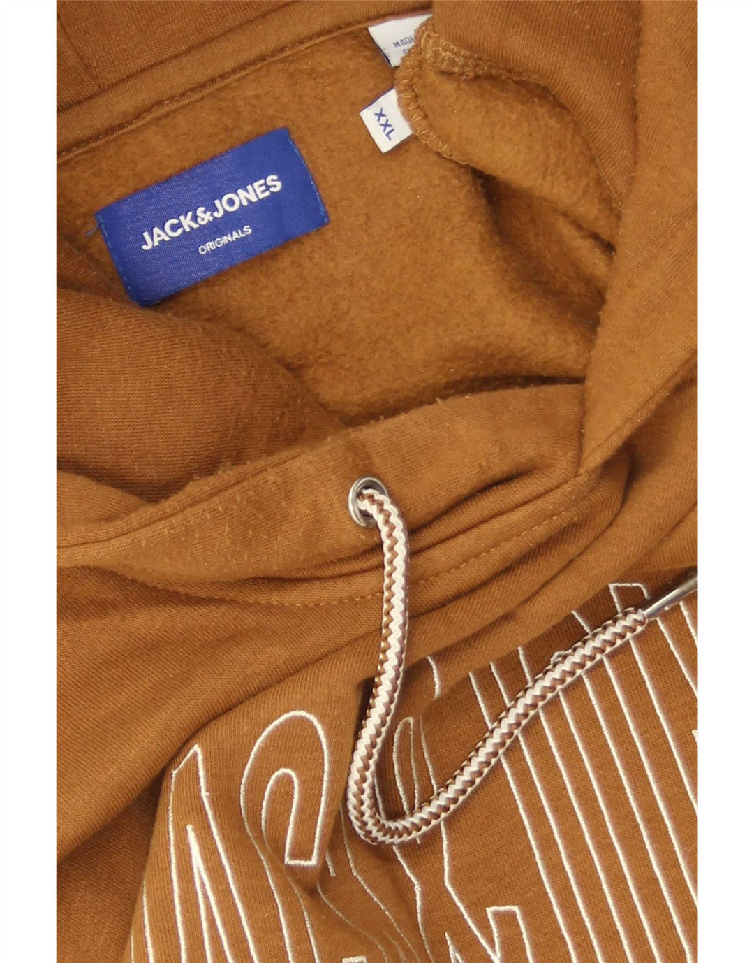 Męski sweter z kapturem Jack & Jones, 2XL, brązowy