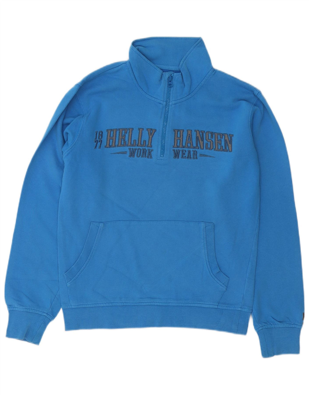 Męska bluza robocza Helly Hansen z grafiką i zamkiem błyskawicznym, mała niebieska