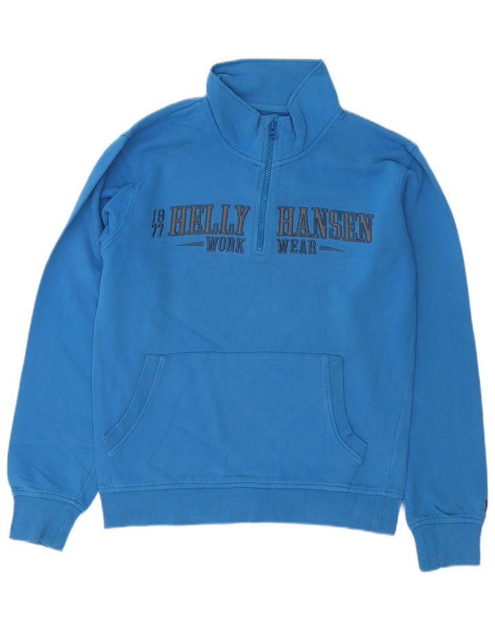 Męska bluza robocza Helly Hansen z grafiką i zamkiem błyskawicznym, mała niebieska