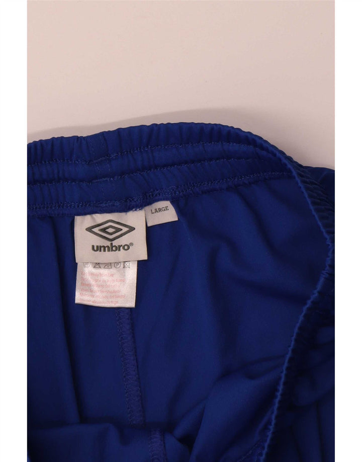 Męskie spodenki sportowe Umbro, duże, niebieskie, poliestrowe