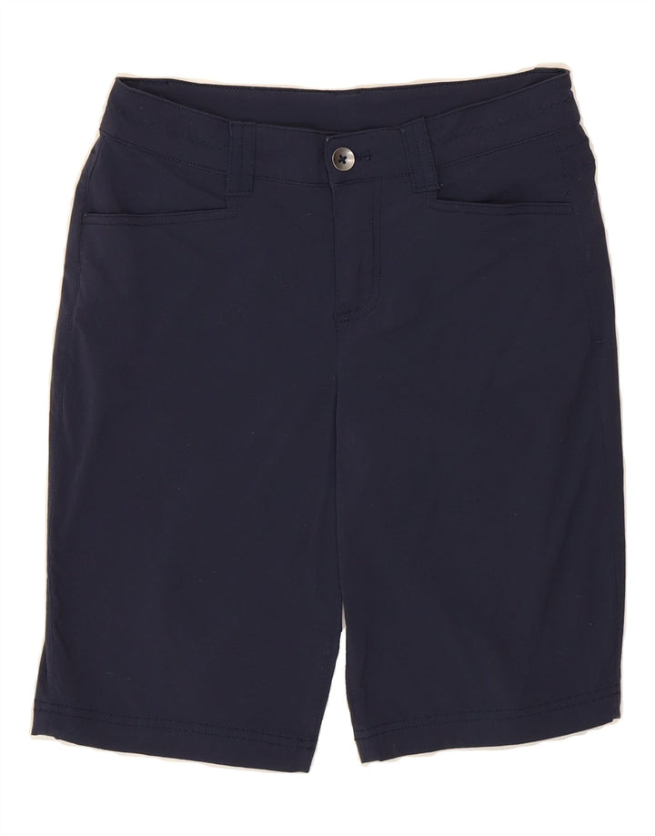EDDIE BAUER Womens Casual Shorts US 4 Small W27 Navy Blue Nylon Vintage Eddie Bauer and Second-Hand Eddie Bauer from Messina Hembry 
