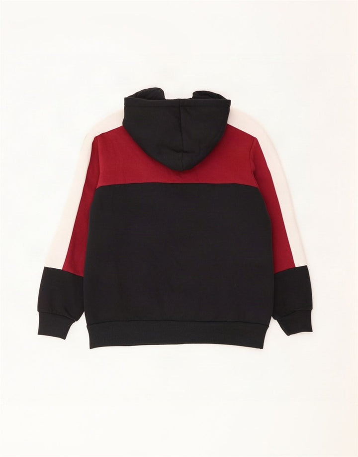 Męski sweter z kapturem i zamkiem błyskawicznym Umbro XL, czarny, kolorowy poliester