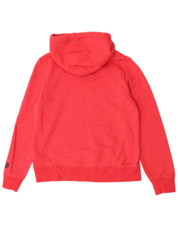 Damski sweter z kapturem Superdry, UK 14, średni czerwony, bawełniany