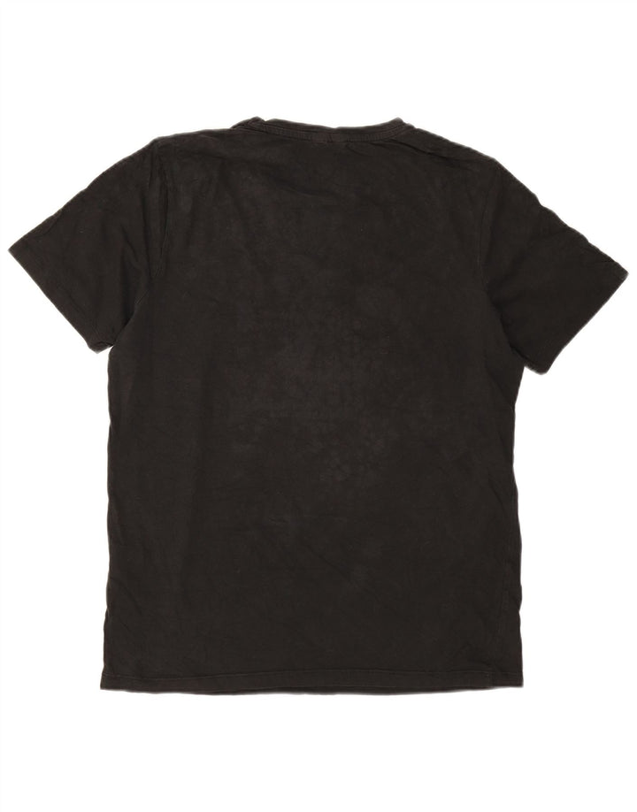 Męski T-shirt z grafiką Jack & Jones, duży, czarny, bawełniany