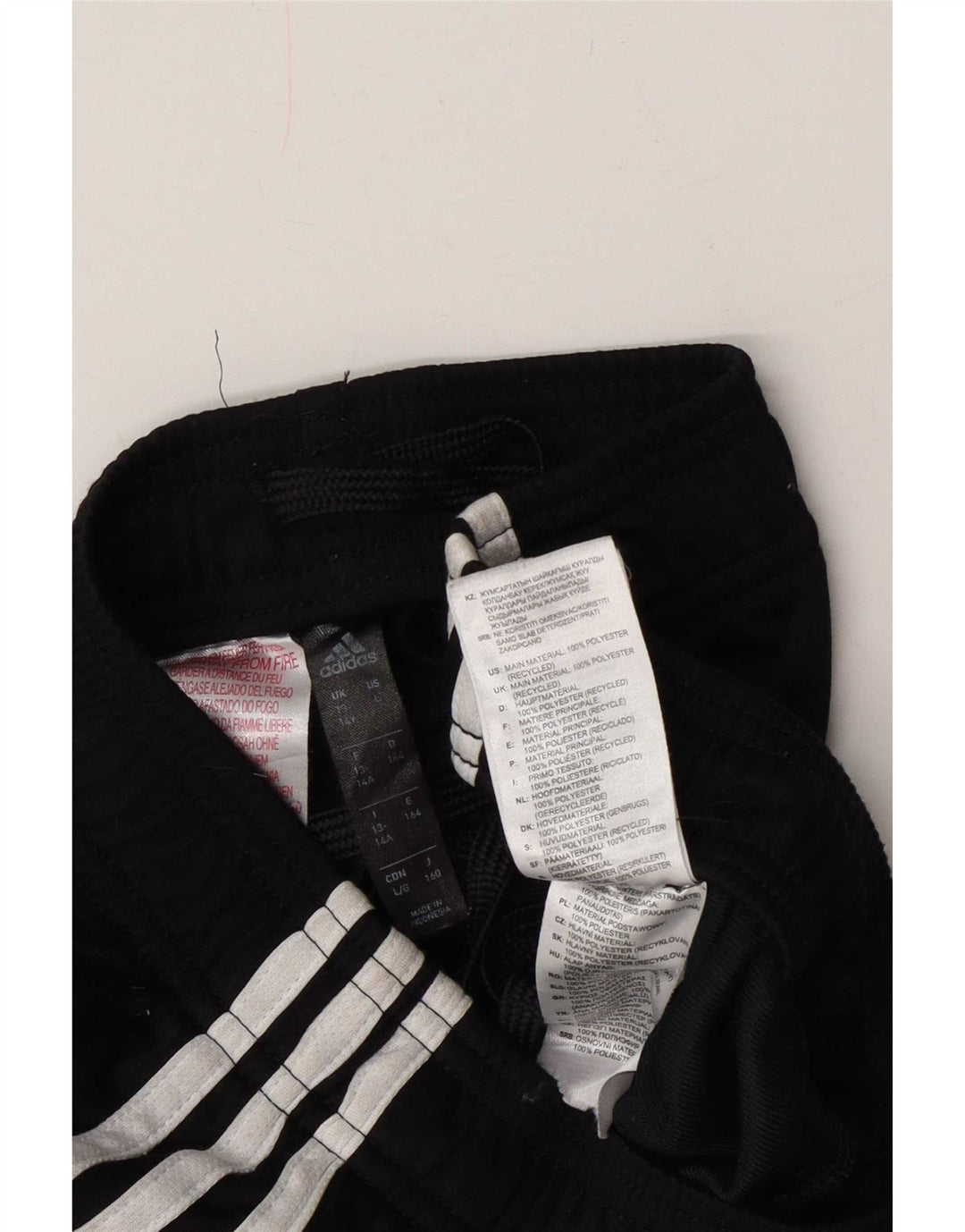 Chłopięce spodnie dresowe Adidas Dri Fit 13-14 lat, czarny poliester