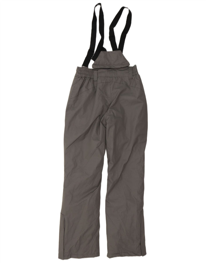 MOUNTAIN WAREHOUSE Damskie spodnie narciarskie ogrodniczki UK 8, małe, szary poliester