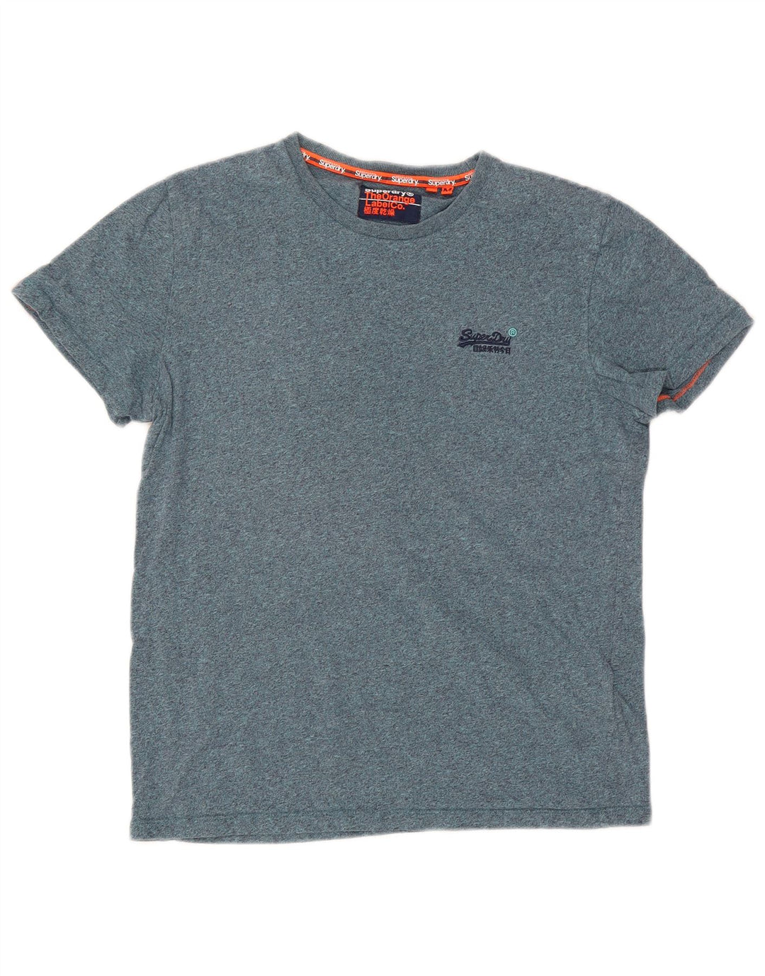 T-shirt męski Superdry, bawełniany, średni niebieski