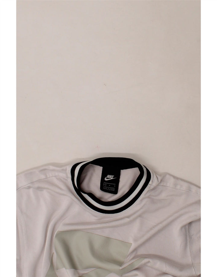 NIKE Mens Graphic T-Shirt Top Medium Off White Rayon Vintage Nike and Second-Hand Nike from Messina Hembry 