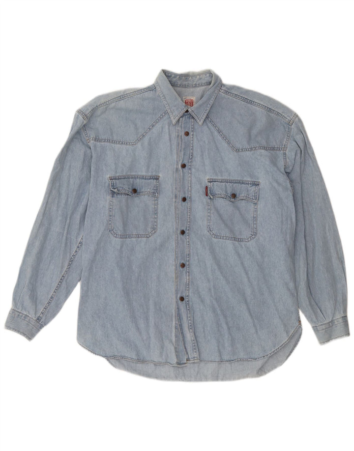 Męska koszula dżinsowa CASUCCI 2XL niebieska