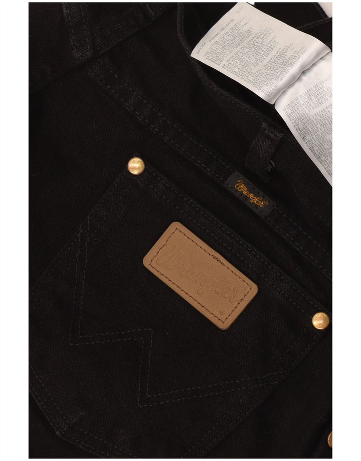 Męskie proste dżinsy Wrangler W36 L30 czarne