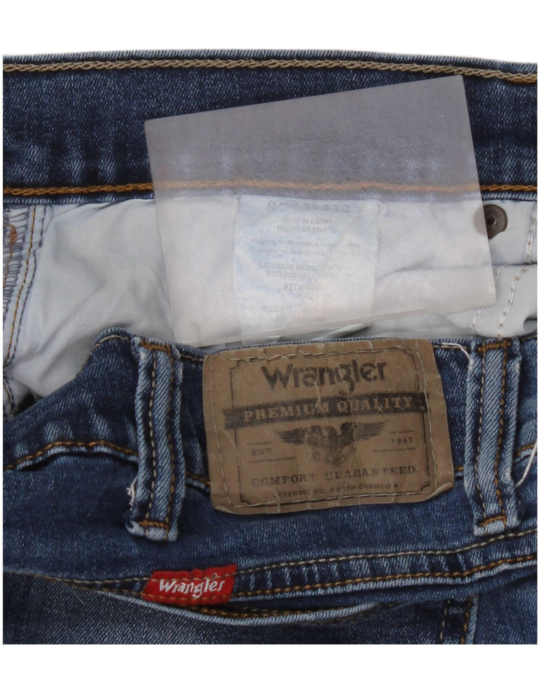 Damskie proste dżinsy Wrangler 34 L32, niebieska bawełna
