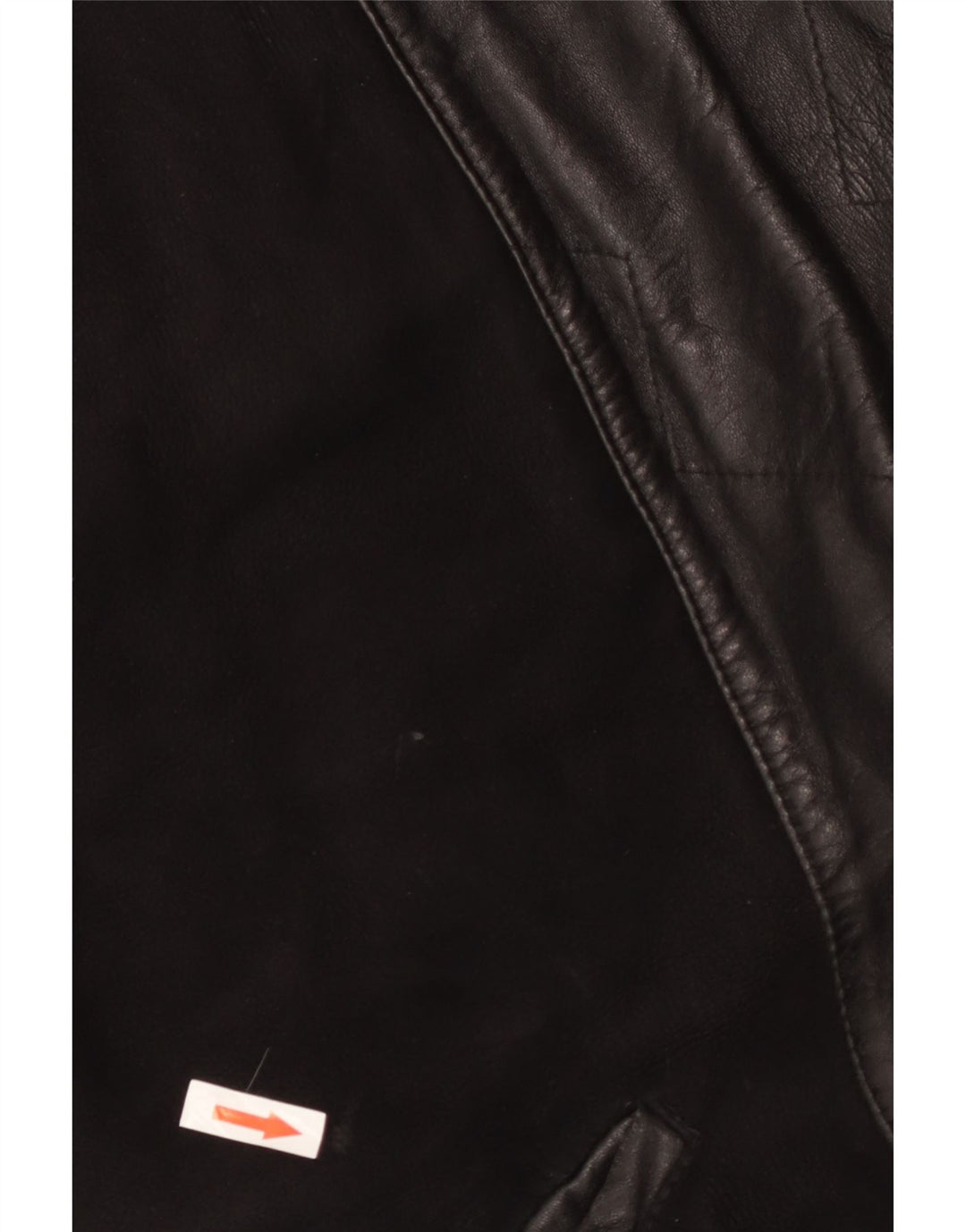 Vintage damski płaszcz z owczej skóry UK 18 XL czarny