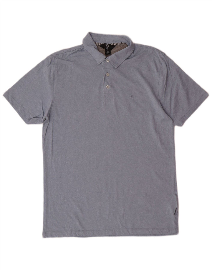 Męska koszulka polo VOLCOM, mała, niebieska, bawełniana