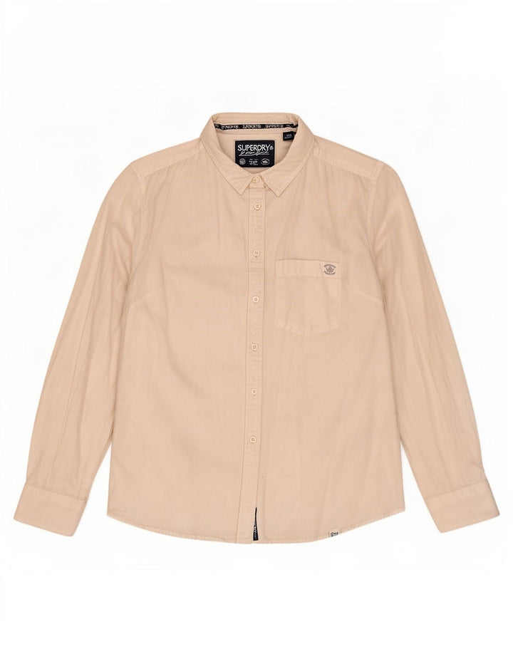 Koszula damska Superdry UK 16, duża, biała, bawełniana