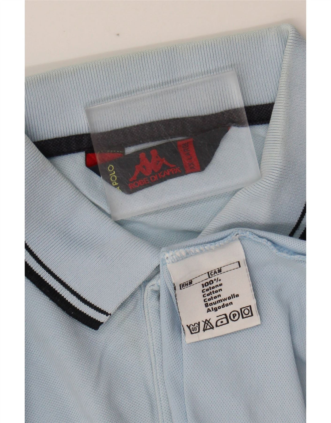 KAPPA Mens Polo Shirt 2XL Blue Cotton Vintage Kappa and Second-Hand Kappa from Messina Hembry 