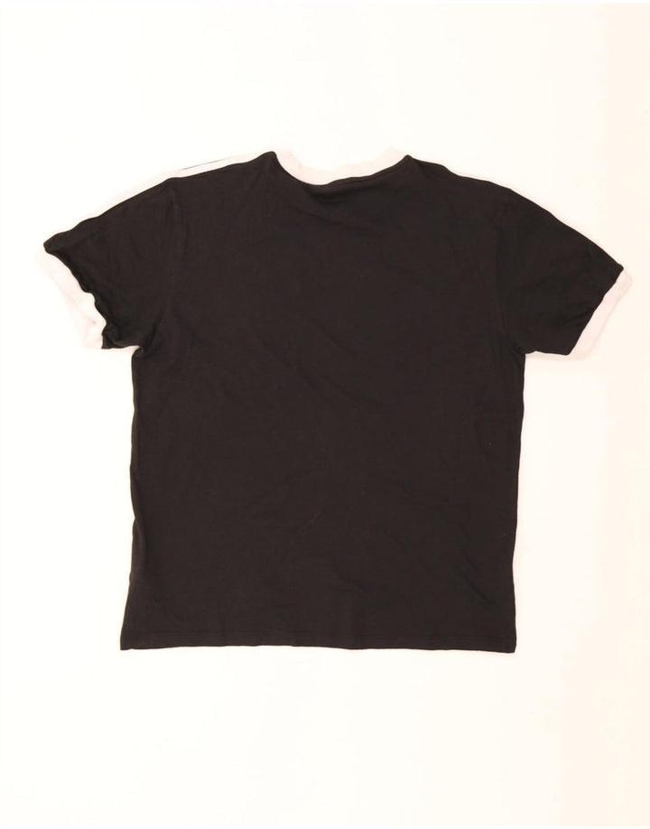 Adidas Męski T-shirt Top Średni Czarny Bawełniany