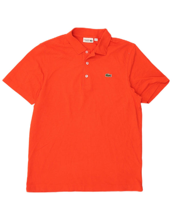 Męska koszulka polo Lacoste, rozmiar 5, duża, pomarańczowa, bawełniana