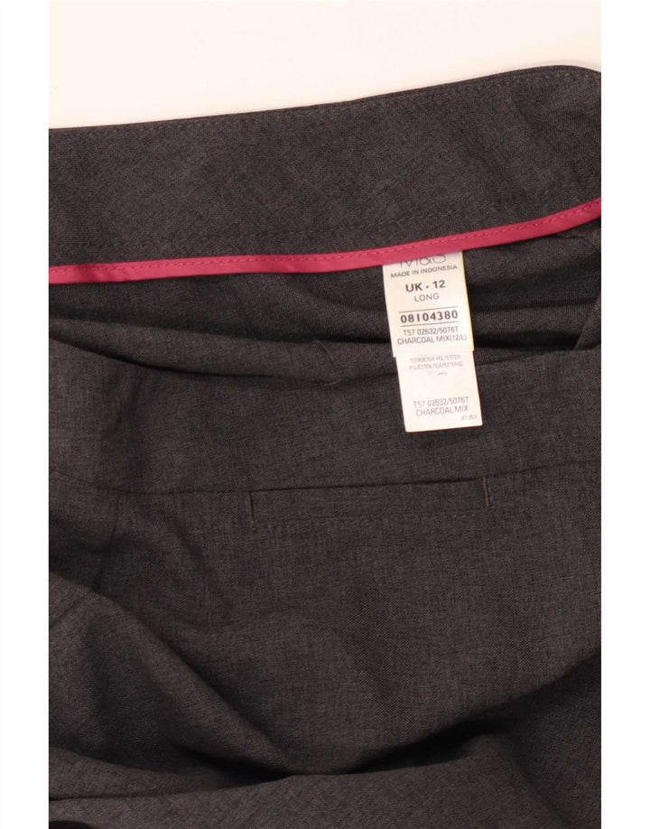 Spodnie damskie Marks & Spencer Straight Casual UK 12 Medium W30 L33 Szare