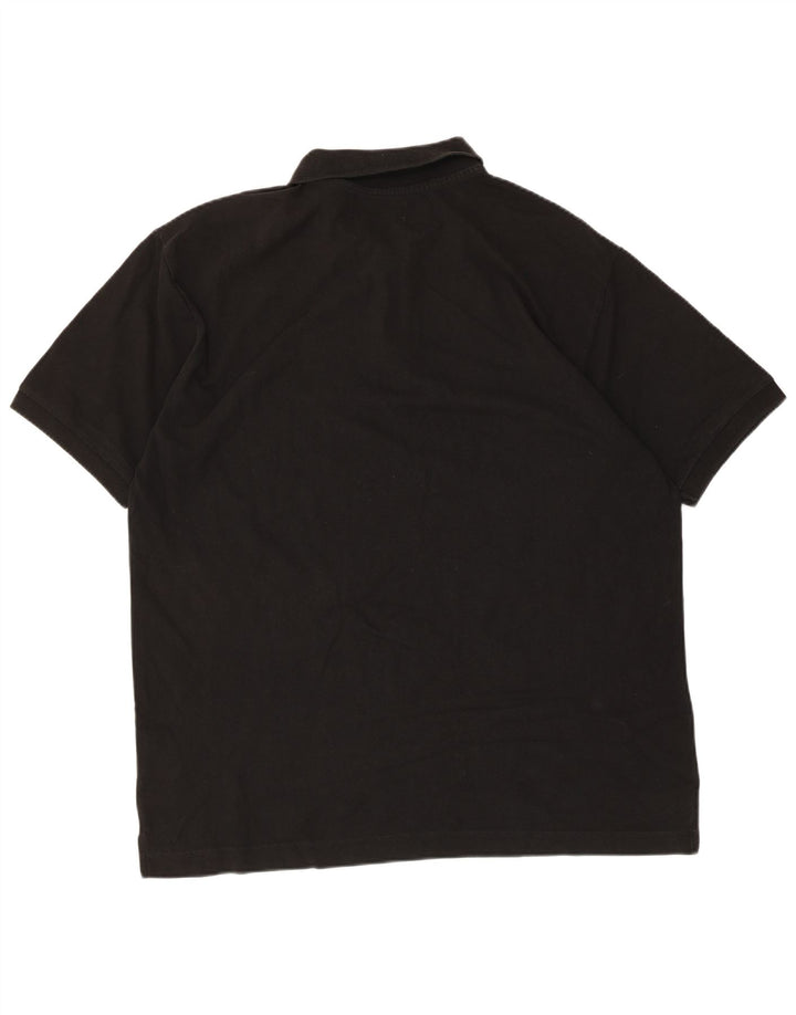 Męska koszulka polo Kappa 2XL Czarna, bawełniana