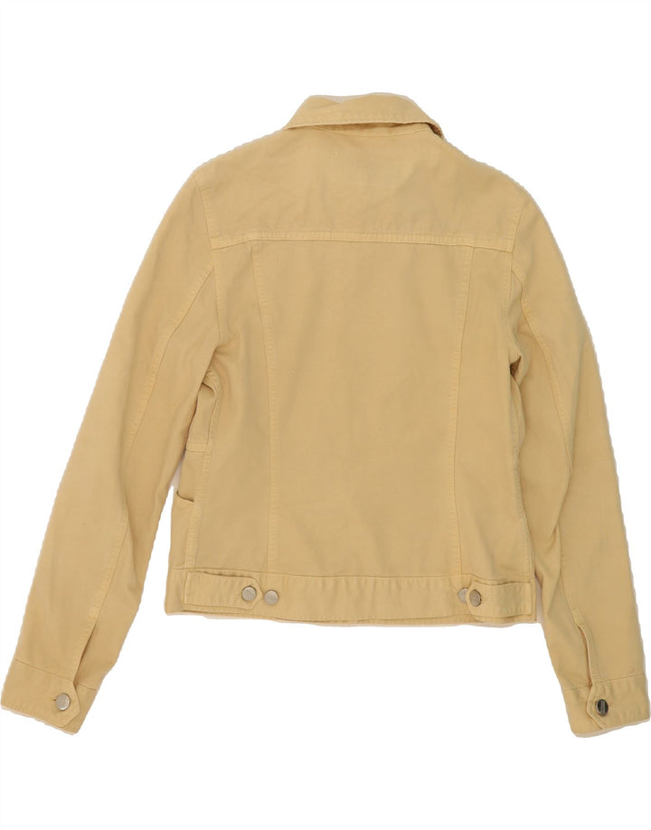 CLOSED Womens Crop Denim Jacket UK 12 Medium Beige Vintage Closed and Second-Hand Closed from Messina Hembry 