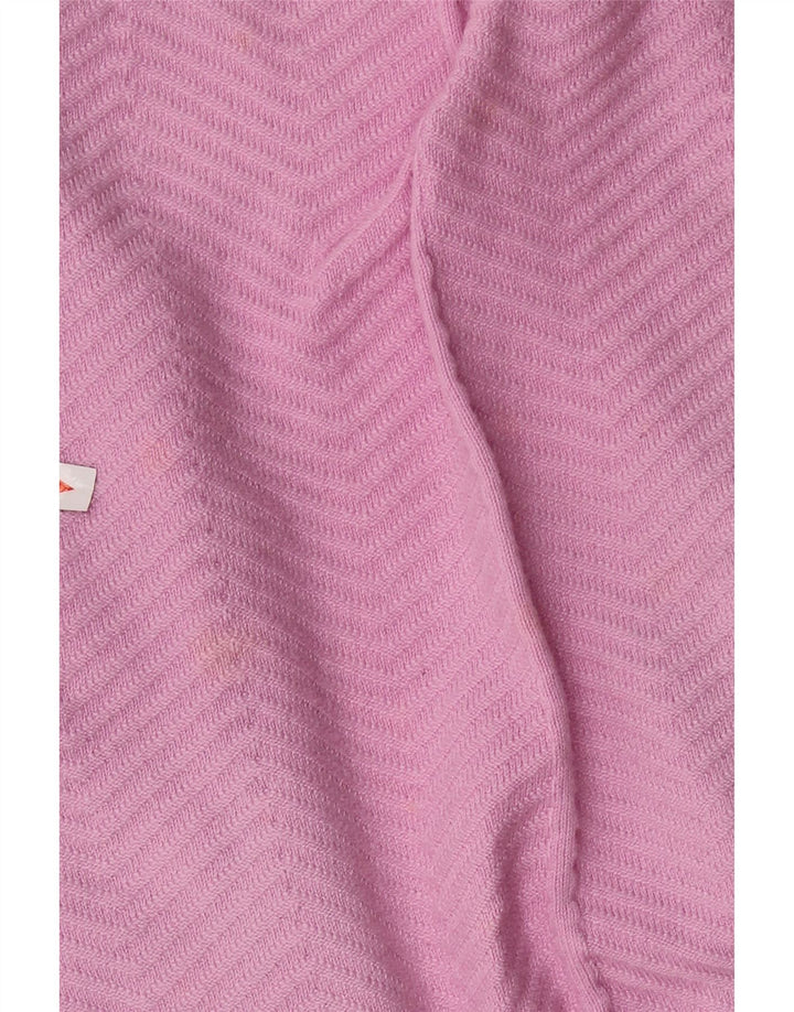 MARKS & SPENCER Damski sweter rozpinany UK 10 Small Pink Chevron
