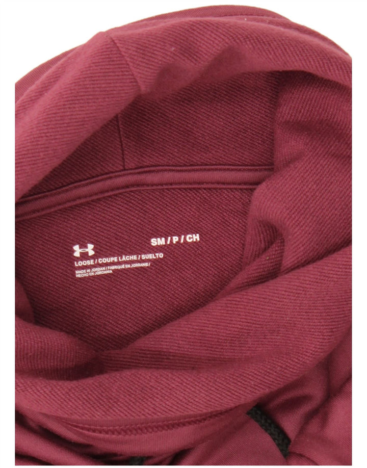 Damski sweter oversize UNDER ARMOUR UK 10, mały, bordowy