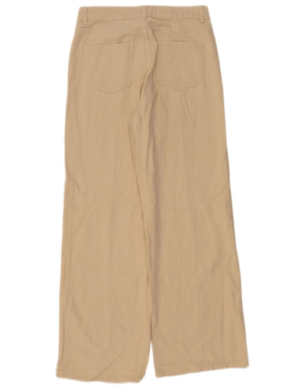 Damskie jeansy z szeroką nogawką Karen Millen UK 12 Medium W30 L29 Beżowe