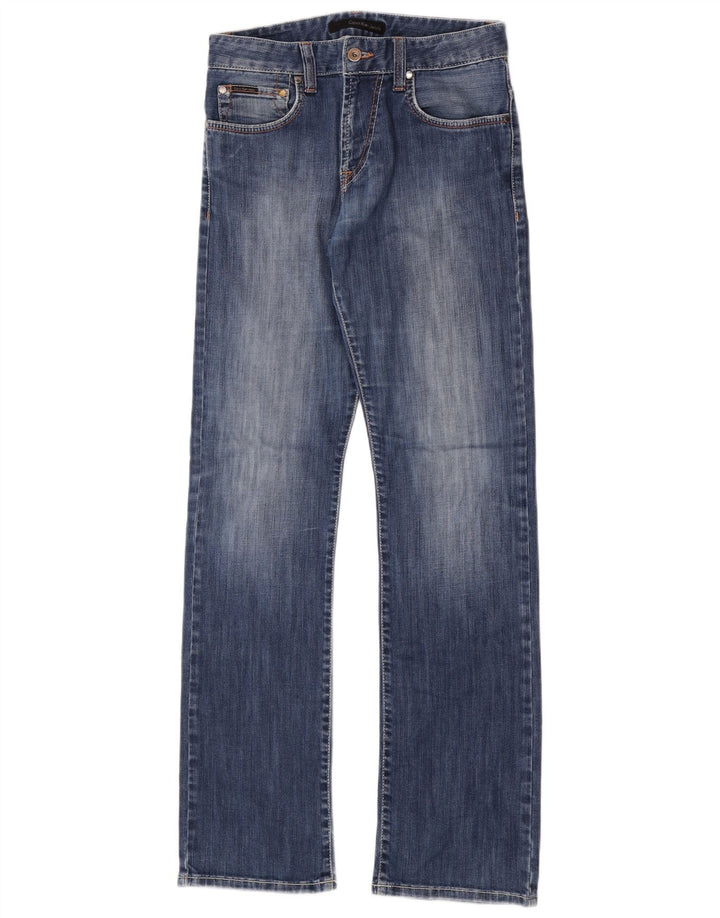Damskie jeansy Calvin Klein Straight W30 L34 Niebieskie