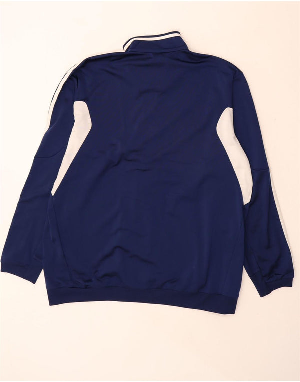 Męska kurtka dresowa ADIDAS UK 46/48 XL, granatowa, blok kolorów