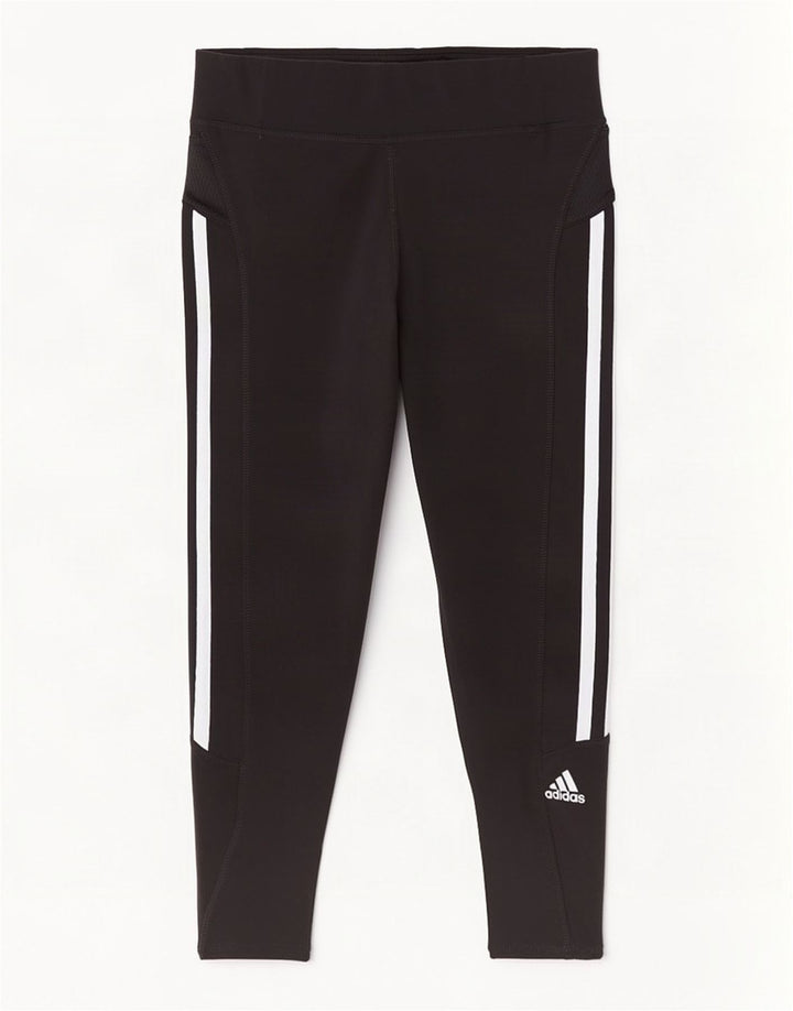Legginsy Adidas Damskie Climalite Capri UK 8 Małe Czarne Poliester