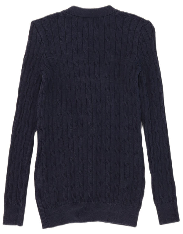 Sweter damski Polo Ralph Lauren, UK 10, mały, granatowy, bawełniany