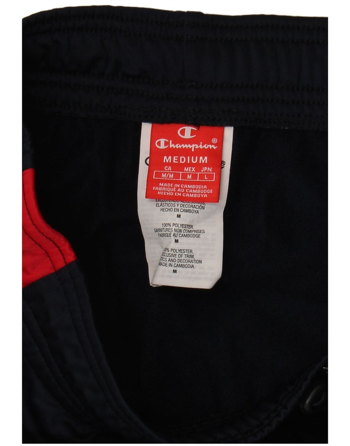 Męskie spodnie dresowe Champion, średni granatowy, poliester z blokami kolorów