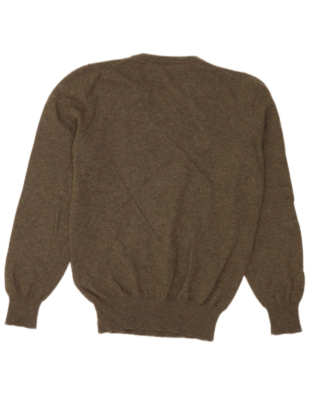 Męski sweter z okrągłym dekoltem Fred Perry, mała wełna khaki