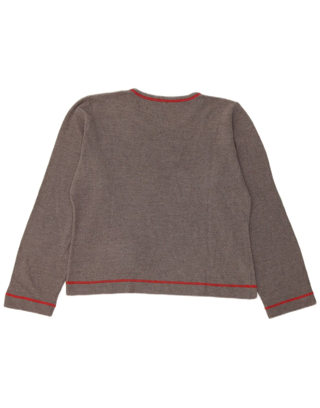 Damski top Fila Crop Graphic z długim rękawem, UK 16, duży, szary