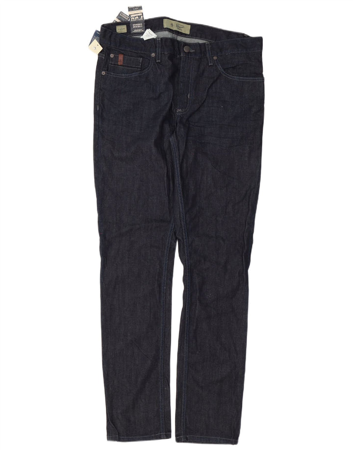 Męskie jeansy slim fit Penguin W36 L34 Granatowa bawełna