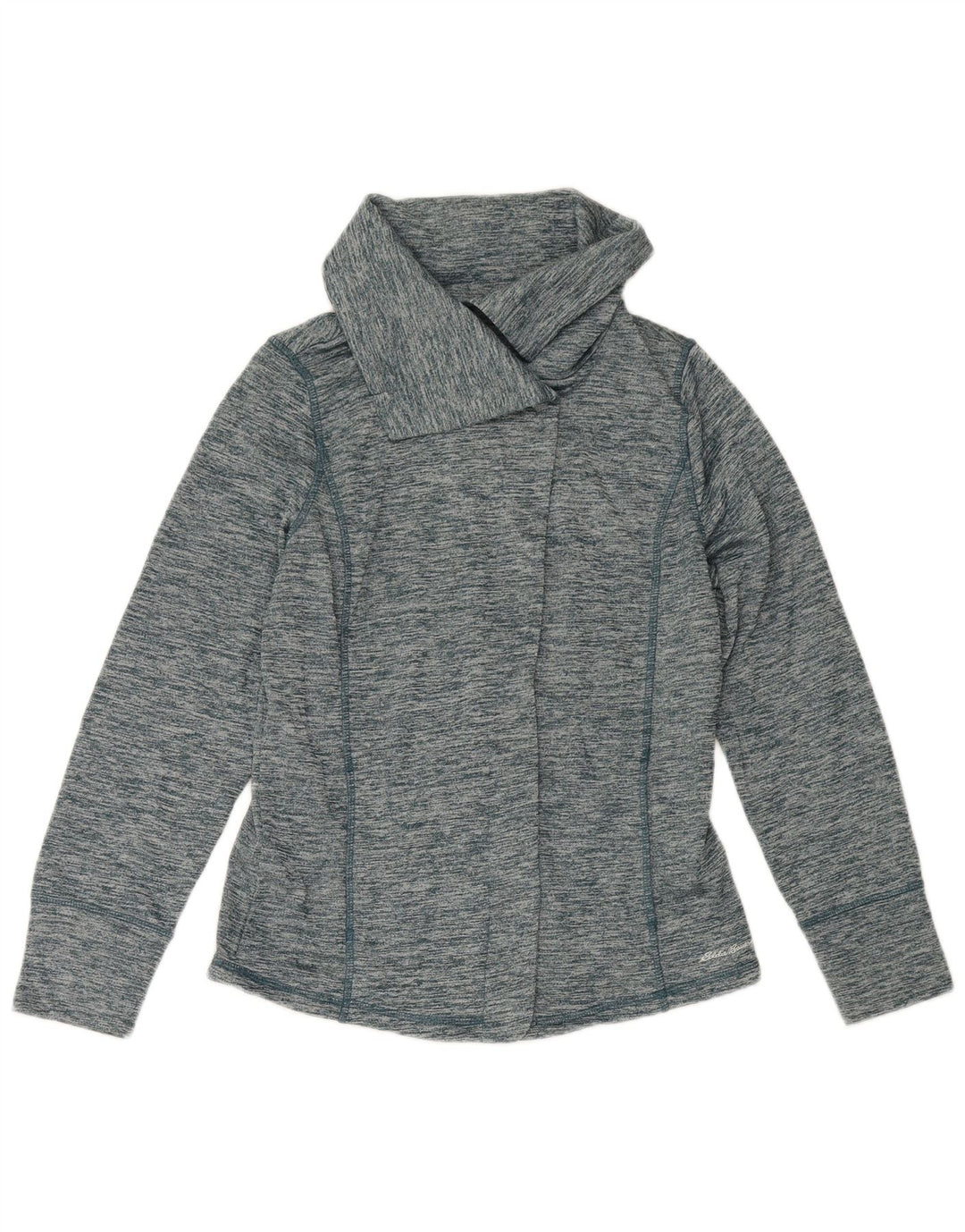 Damska kurtka dresowa Eddie Bauer UK 16, duża, niebieska, nakrapiana, poliester