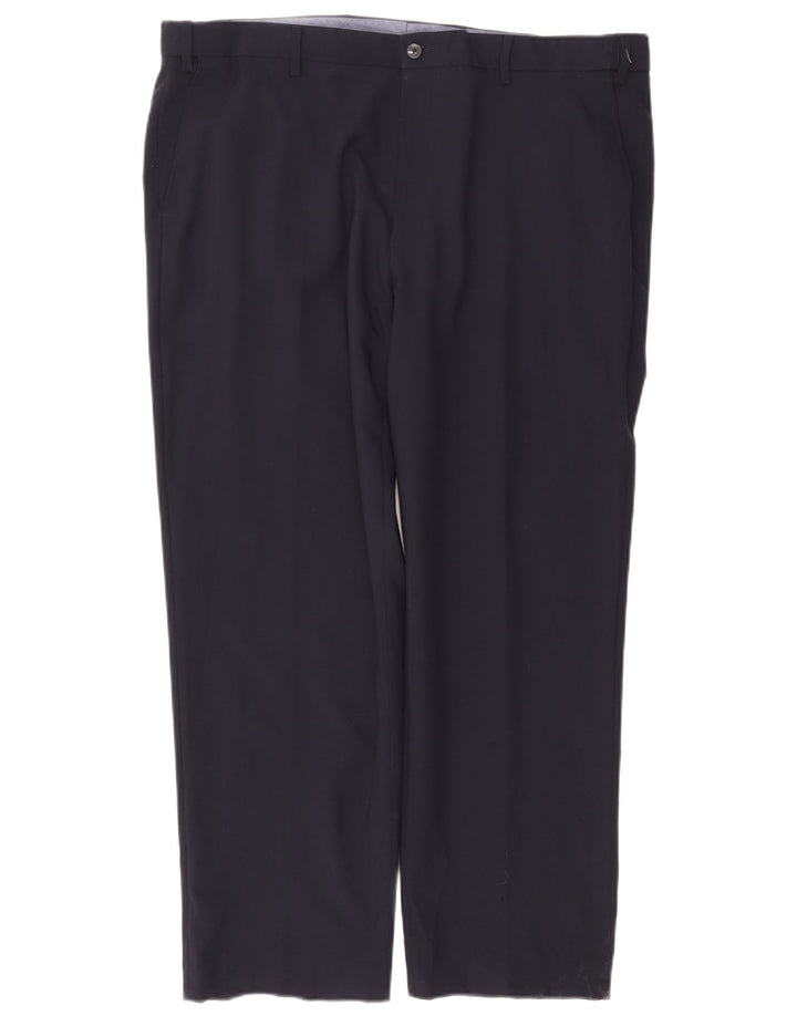 Męskie spodnie Chino Regular Straight Marks & Spencer W42 L29 Granatowe
