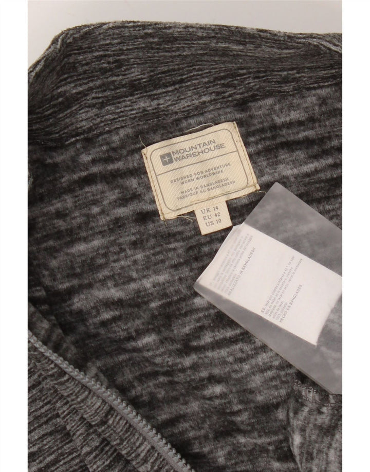 Damska kurtka polarowa Mountain Warehouse UK 14, duża, szary poliester
