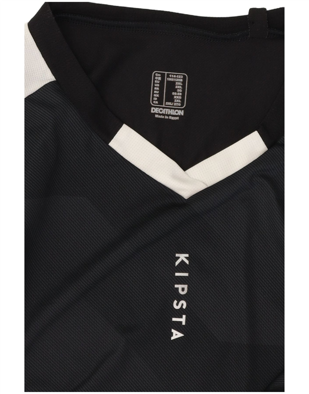 Męski T-shirt z grafiką Decathlon, 2XL, czarny, z blokami kolorów