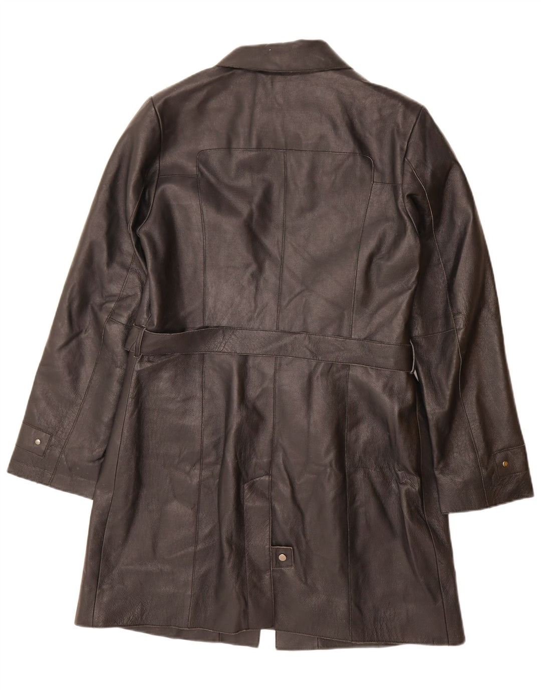 CONBIPEL Damski płaszcz skórzany IT 48 XL Czarna skóra