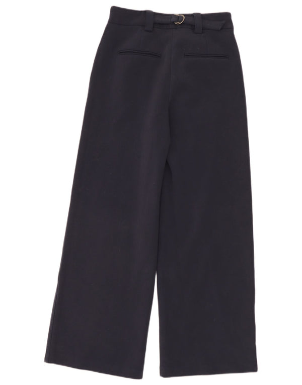 Marks & Spencer Damskie spodnie chino z wysokim stanem UK 8 Small W26 L30 Granatowe Czarne