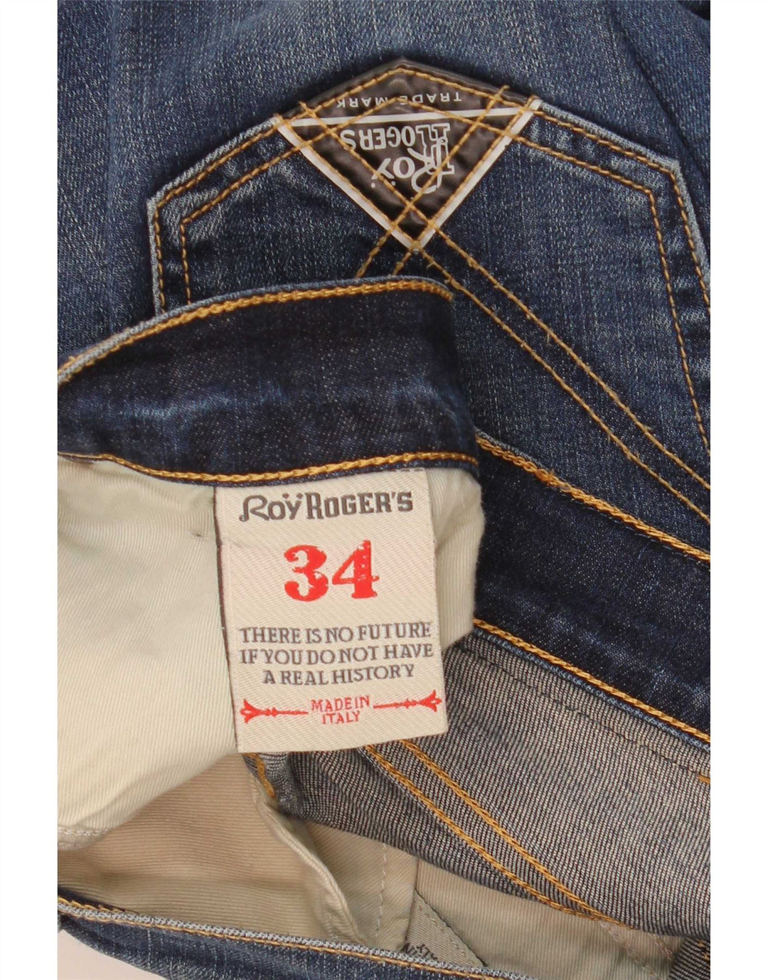 Męskie dżinsy Roy Rogers W34 L32 Niebieskie bawełniane