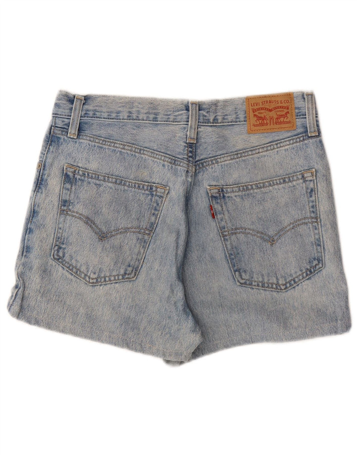 Damskie, luźne spodenki jeansowe LEVI'S W27, małe, niebieskie, bawełniane