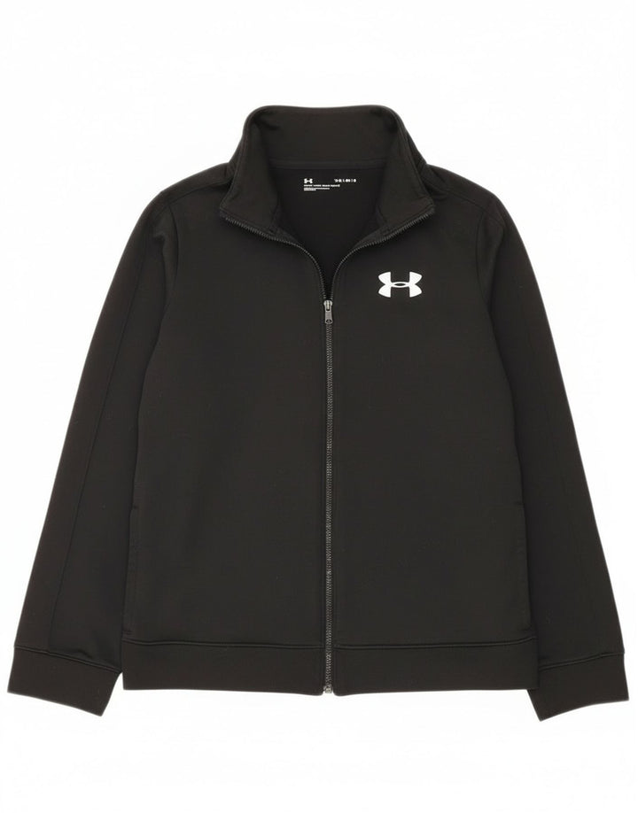 Kurtka dresowa chłopięca Under Armour, duża, czarna, poliester, 11-12 lat