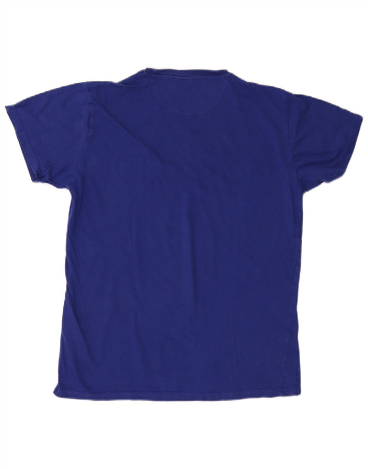 T-shirt męski Pierre Cardin, bawełniany, średni niebieski