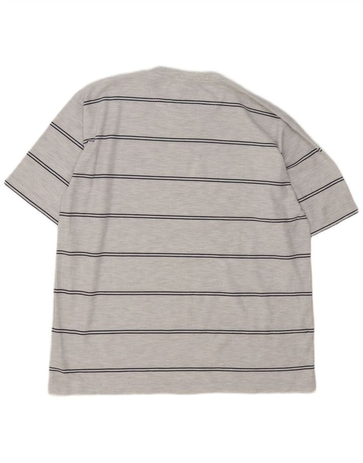 T-shirt męski Umbro Top XL, szary, poliestrowy w paski